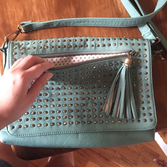 Teal leather purse from maurices - Picture 2 of 4