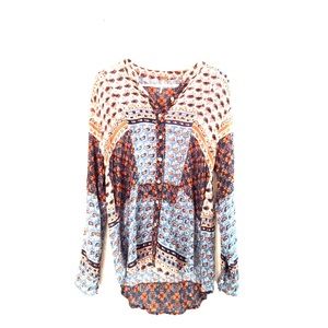 Free People button-down kimono blouse