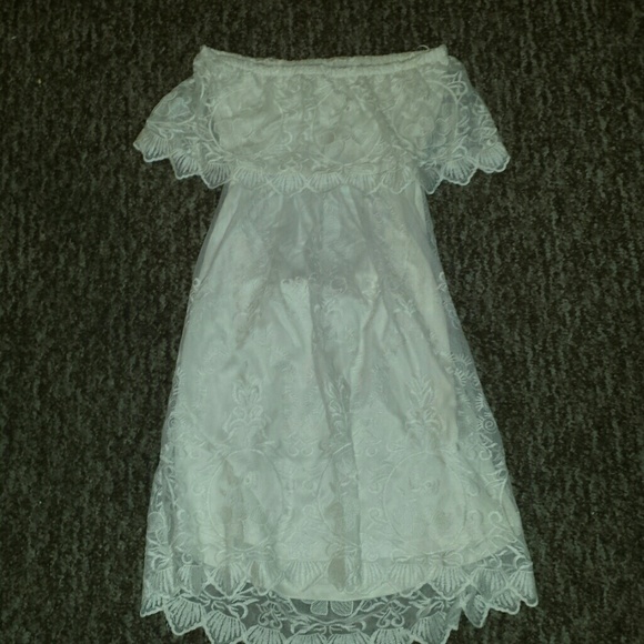 White lace dress