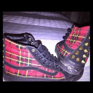 Studded Vans. Super cute and rare. ❤️