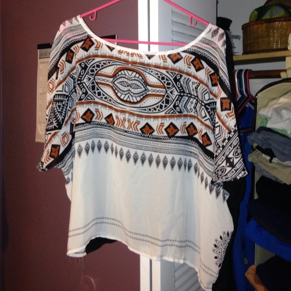 Tribal crop top