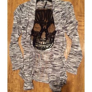 Skull long sleeve cardi