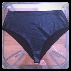 High waisted Black Metallic Shorts!