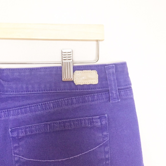 Paige Denim Purple Jean Shorts
