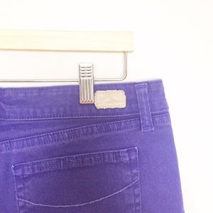 Paige Denim Purple Jean Shorts