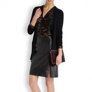 DVF Rita 2 Black Leather Skirt ✨PM Editor Pick✨