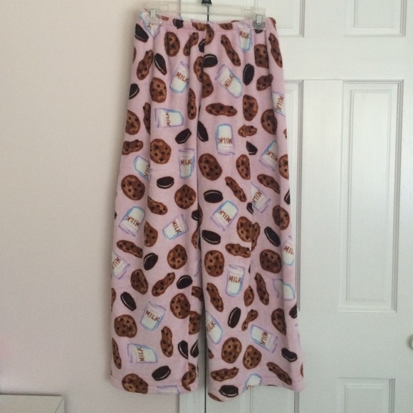 Cookies and Milk Fuzzy Cute Pajama Pants