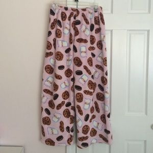 Cookies and Milk Fuzzy Cute Pajama Pants