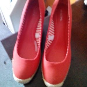 Red Wedge Shoe