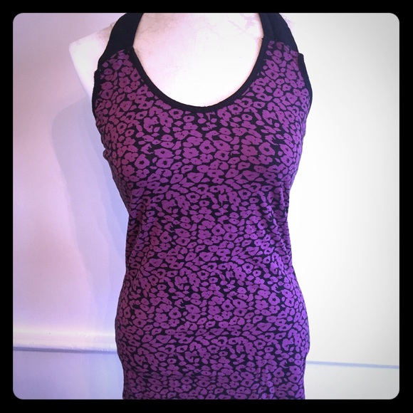 Lip Service Hot Topic Purple Studded Leopard Tank