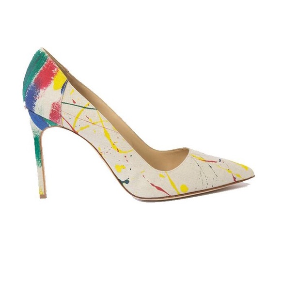Manolo Blahnik Shoes - SOLD 🎉2xHP🎉Manolo Blahnik Splatter Paint Pumps