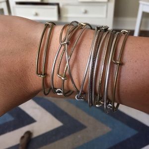 Set of 12 Alex & Ani bangles
