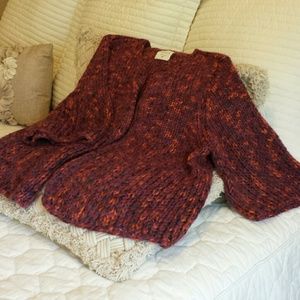 Relativity hand knit look open cardigan