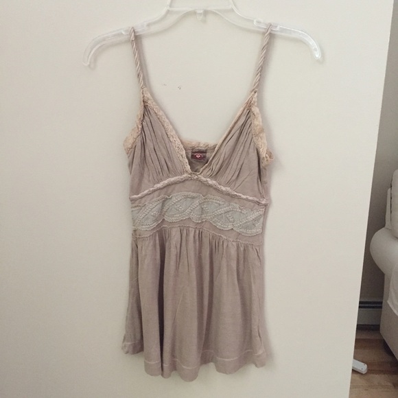 Language Tan Tank Top