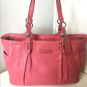 COACH Salmon Pink Satchel Carryall