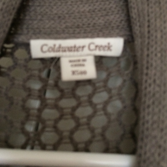 Fall grey long sweater jacket - Picture 2 of 3