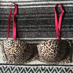 NWOT Wonderbra Cheetah Print Convertible 38C Bra