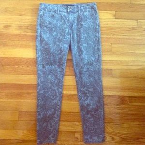 Joes blue paisley high water jeans