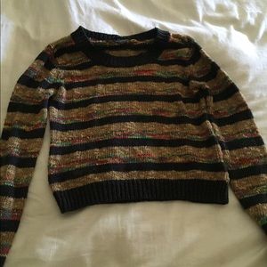 Rasta tan black stripe sweater