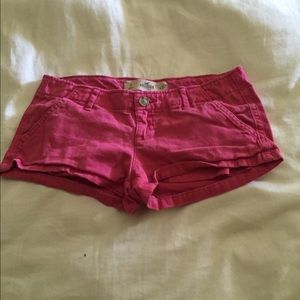 Pink hollister shorts