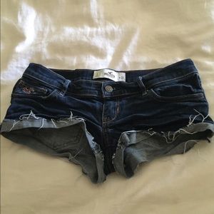Denim hollister shorts