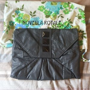 Novella Royale Leather Envelope Clutch