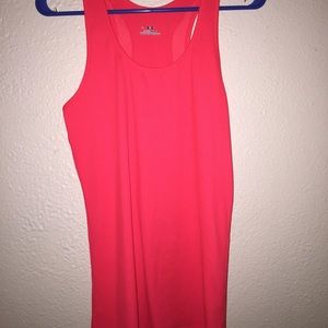 Under Armour Heat Gear Tank bright orange/coral