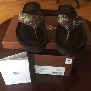 Coach sandals