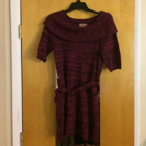 marled sweater dress