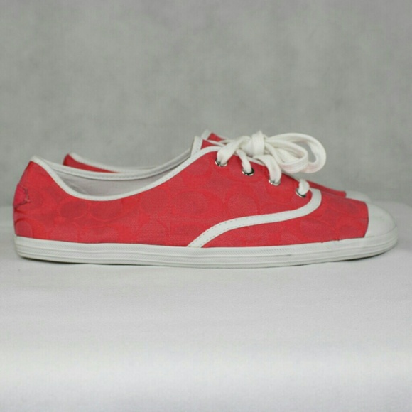 COACH BELLAMY PINK SNEAKERS SIZE 9.5B