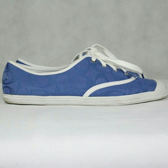 COACH BELLAMY BLUE SNEAKERS SIZE 9.5B