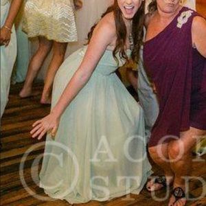 Mint green formal dress