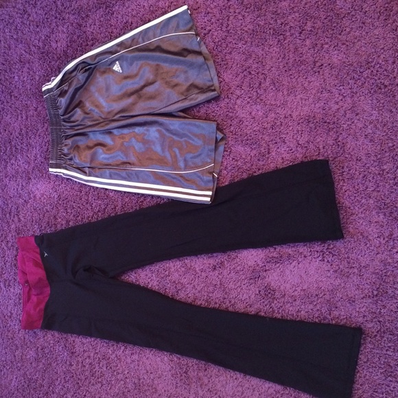 Basketball shorts and yoga pants