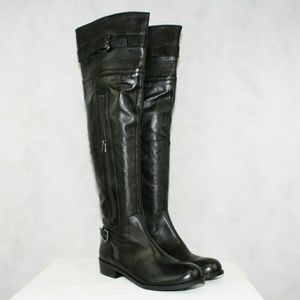 STEVE BY STEVE MADDEN SABRA LEATHER KNEE HIGH BOOT