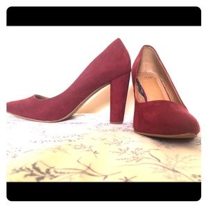 Beautiful bright, plum colored heels from H&M.
