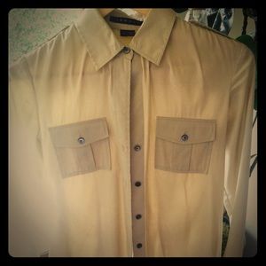 Theory military inspired shirt