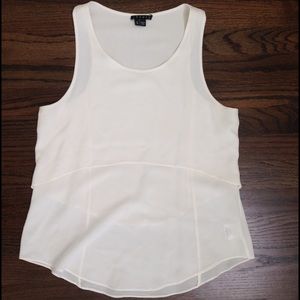 Theory - off white - silk  top