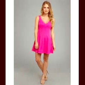 Amanda Uprichard hot pink dress