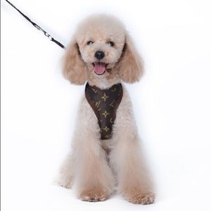 louis vuitton dog harness and leash
