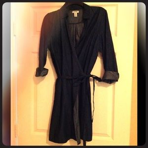 Denim wrap Jean dress
