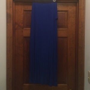Blue maxi skirt