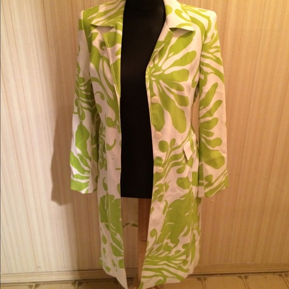 Bold 1960s Mod Upholstery Print Light Coat - Picture 2 of 4