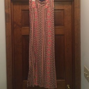 Tribal print maxi skirt