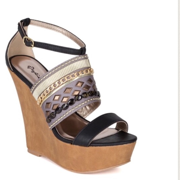BEJEWELED WEDGES