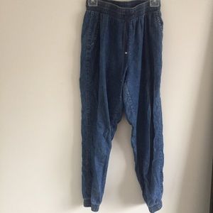 Denim joggers