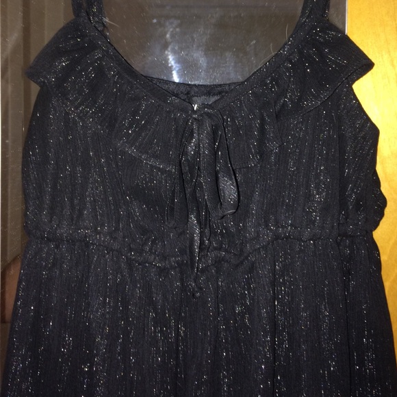 Black and silver dress