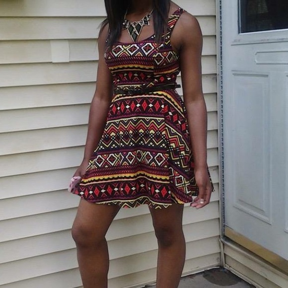Tribal print dress