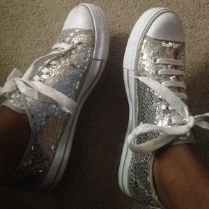 Sequin converse like shoes