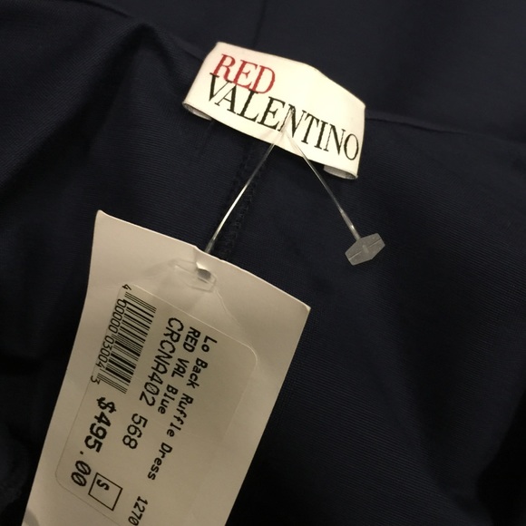 Red Valentino low back ruffle sleeve bow dress - Picture 3 of 3