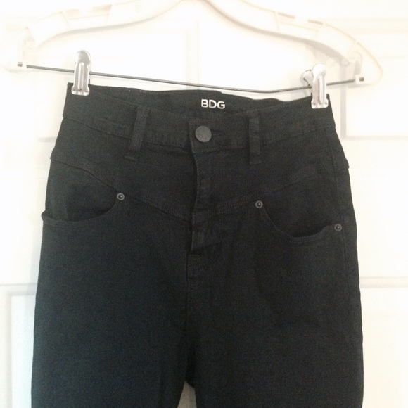 BDG Pants - BDG High-Rise Seamed Jean Black